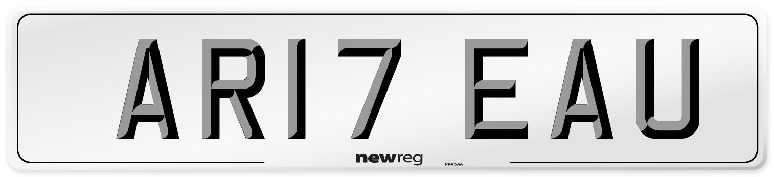 AR17 EAU Number Plate from New Reg